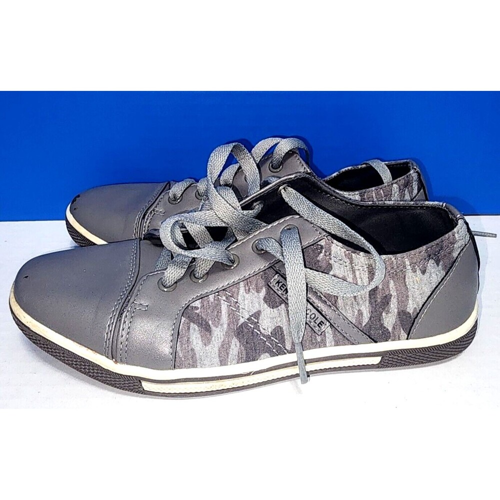 Kenneth Cole Center Adventure Grey/Olive Camouflage Sneakers Size 3